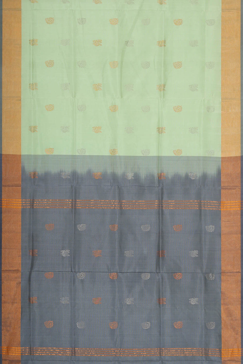 Uppada Silk Light Mint Green Saree