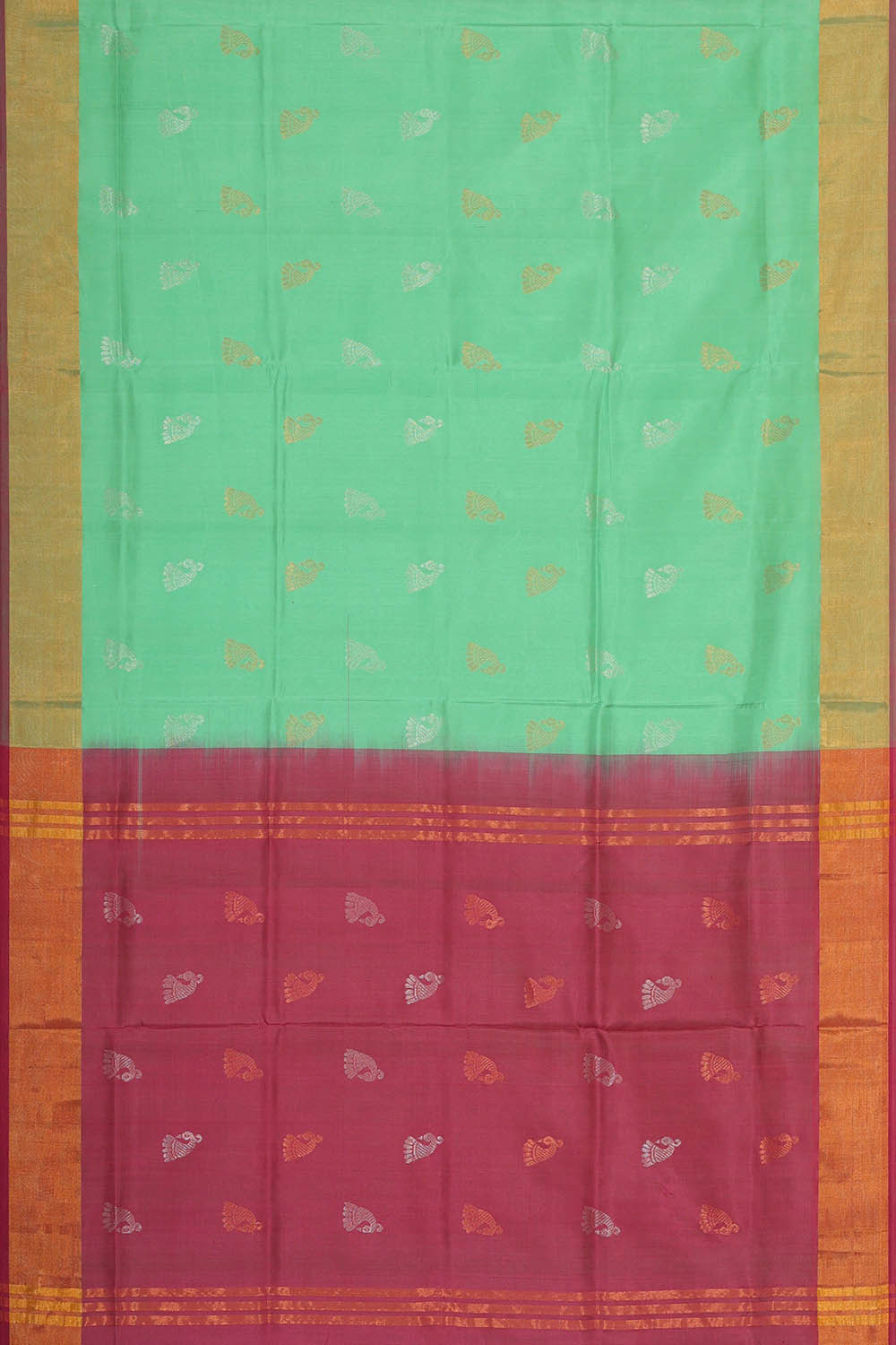 Uppada Silk Mint Green Saree