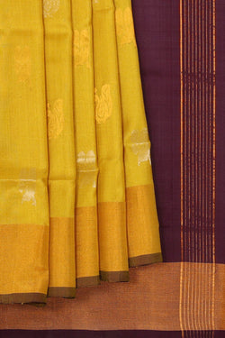 Image of Uppada Silk Yellow Saree