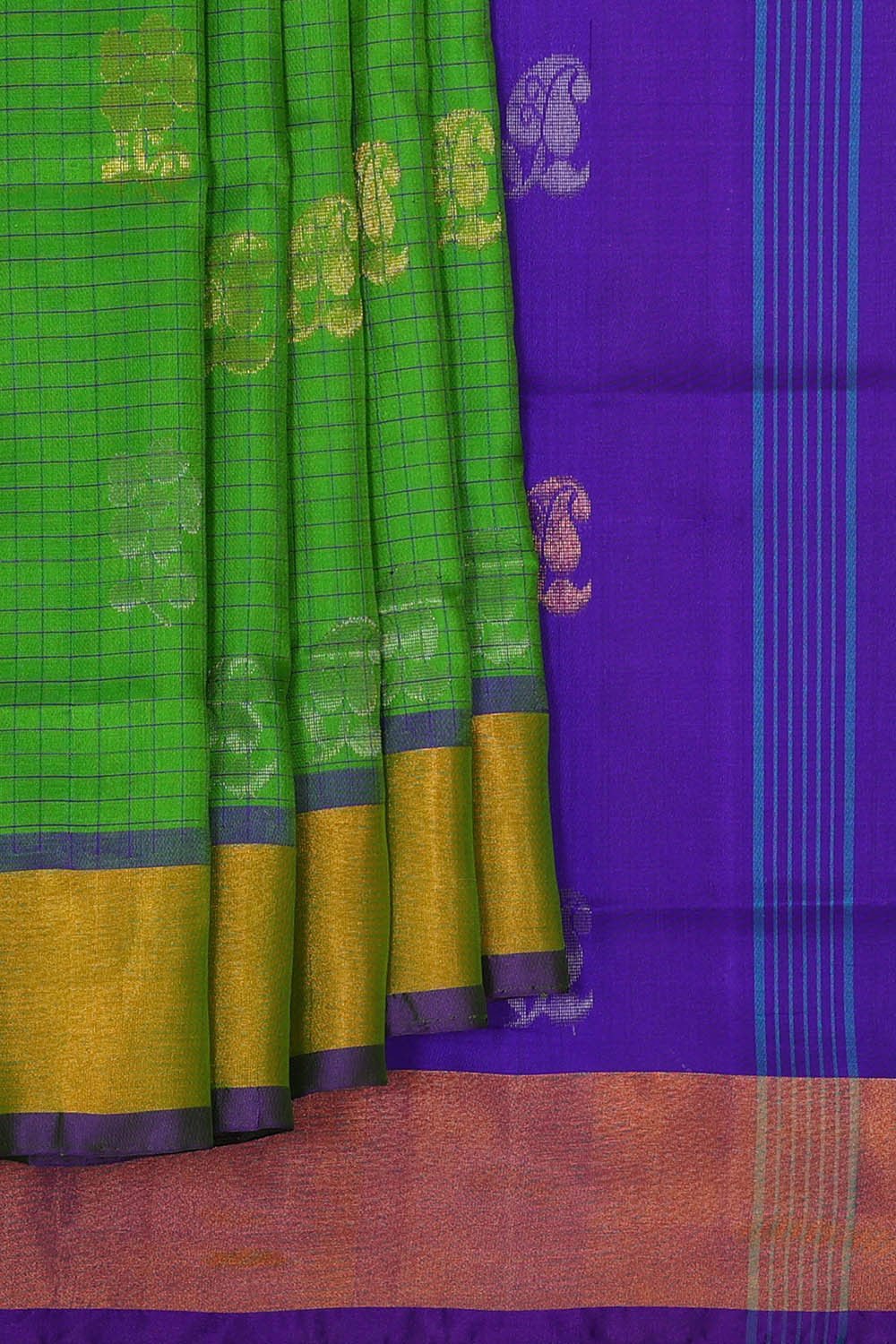 Uppada Silk Green Saree