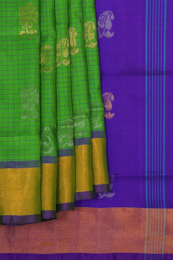 Image of Uppada Silk Green Saree