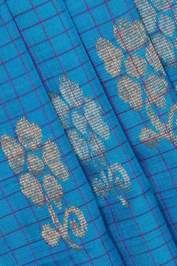 Image of Uppada Silk Sky Blue Saree