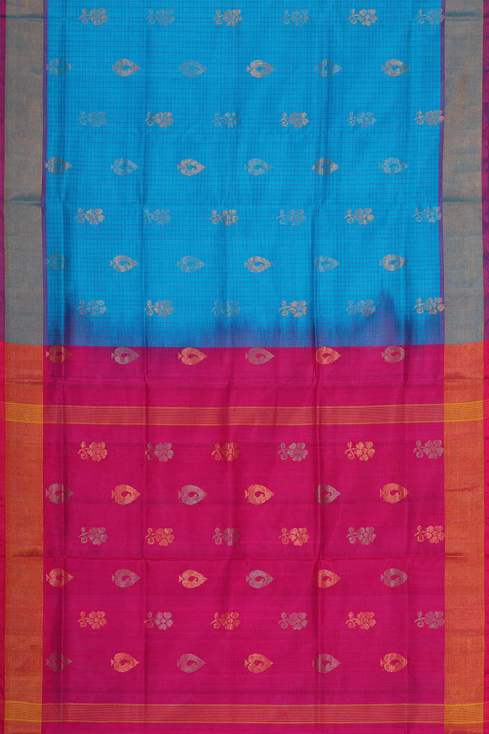 Uppada Silk Sky Blue Saree