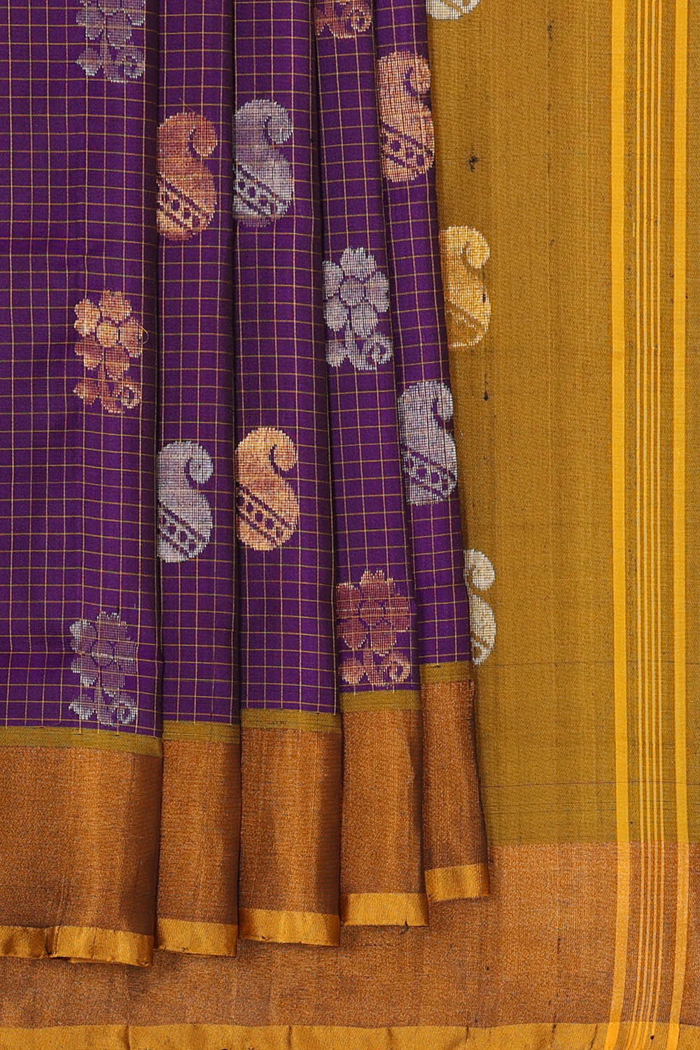 Uppada Silk Violet Saree