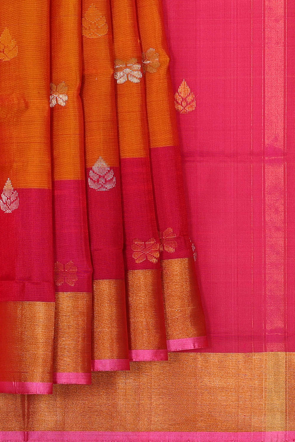 Uppada Silk Orange Saree