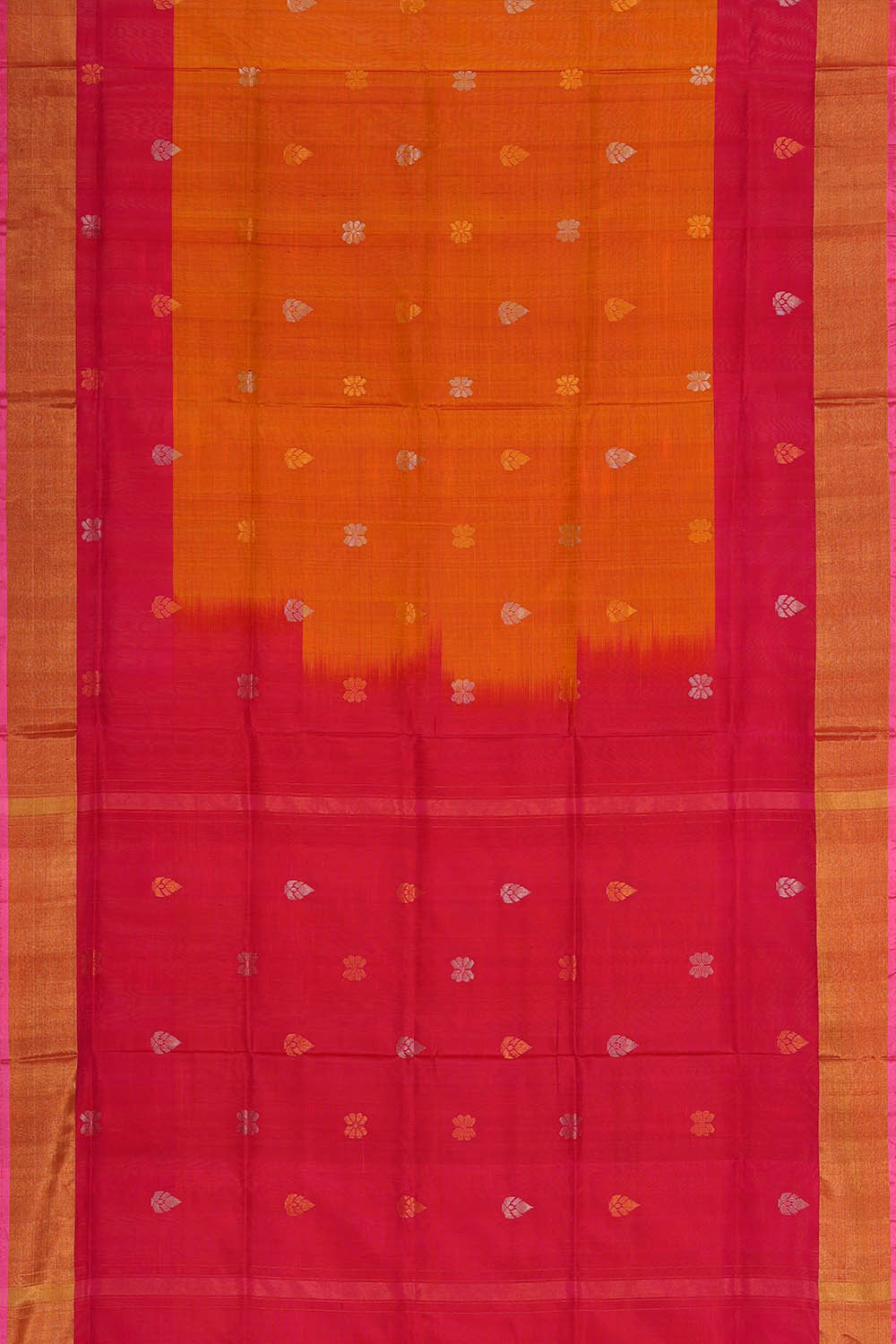 Uppada Silk Orange Saree