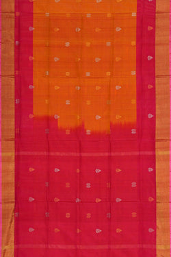 Image of Uppada Silk Orange Saree