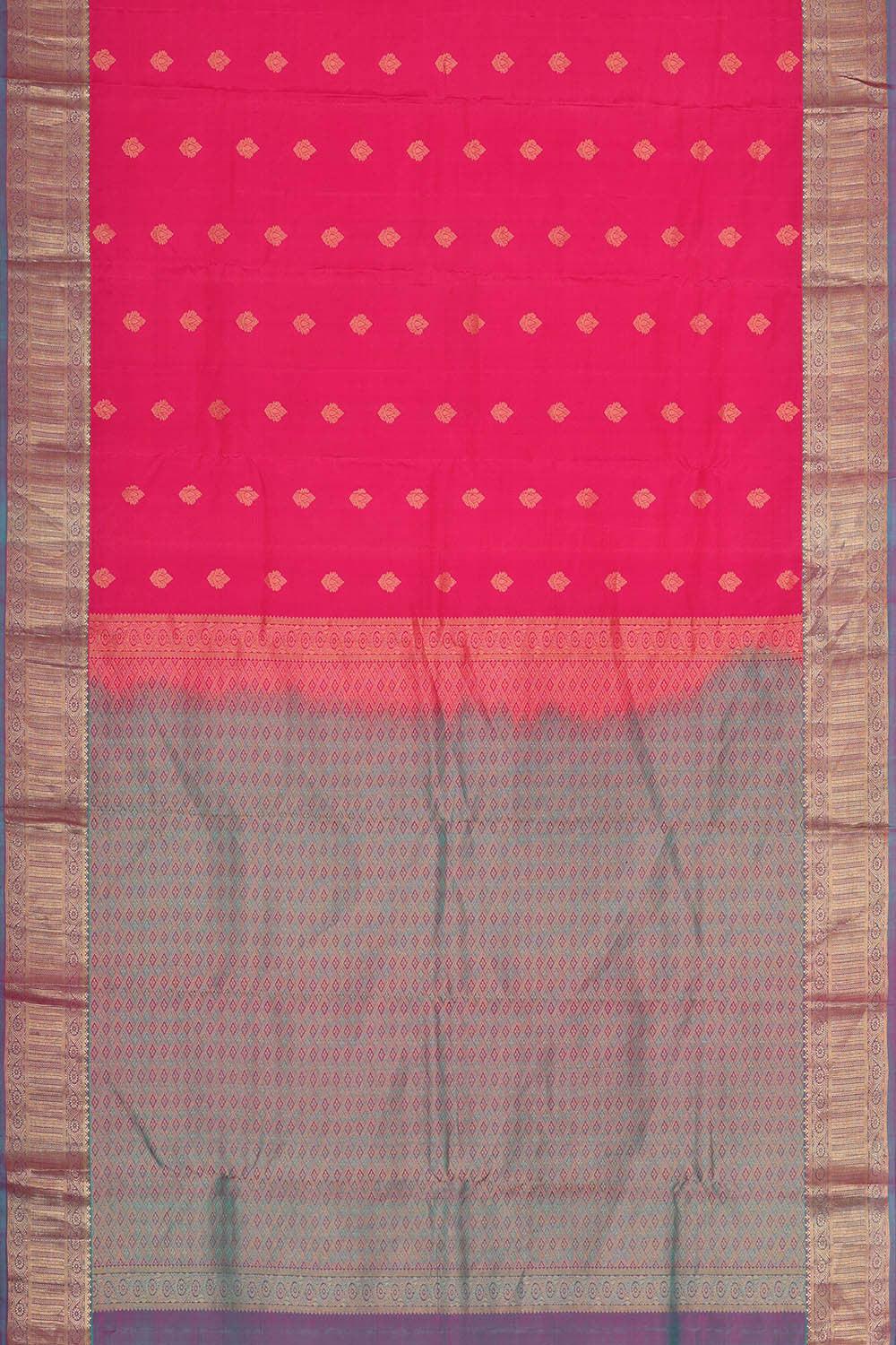 Kanchipattu Rani Pink Brocade Saree