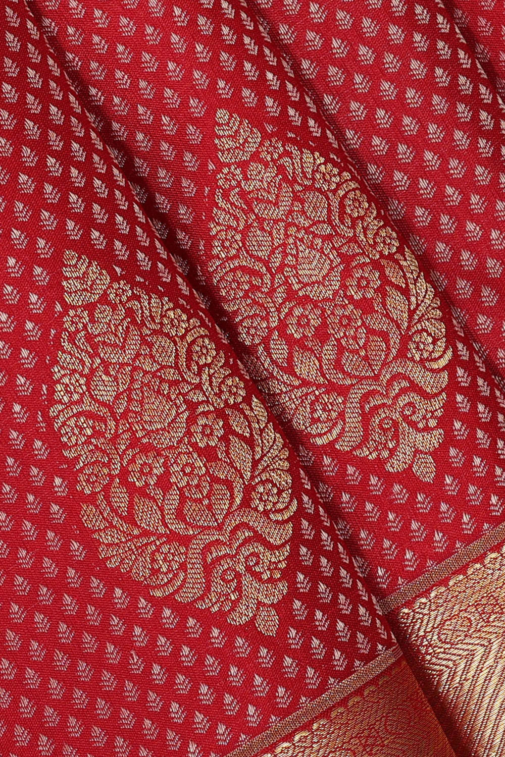 Kanchipattu Red Brocade Saree