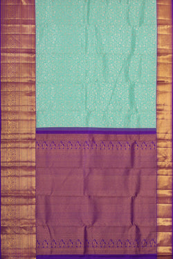 Image of Kanchipattu Light Blue Brocade Saree