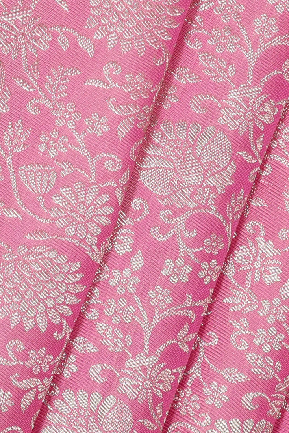 Kanchipattu Pink Brocade Saree