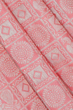 Image of Kanchipattu Light Pink Brocade Saree