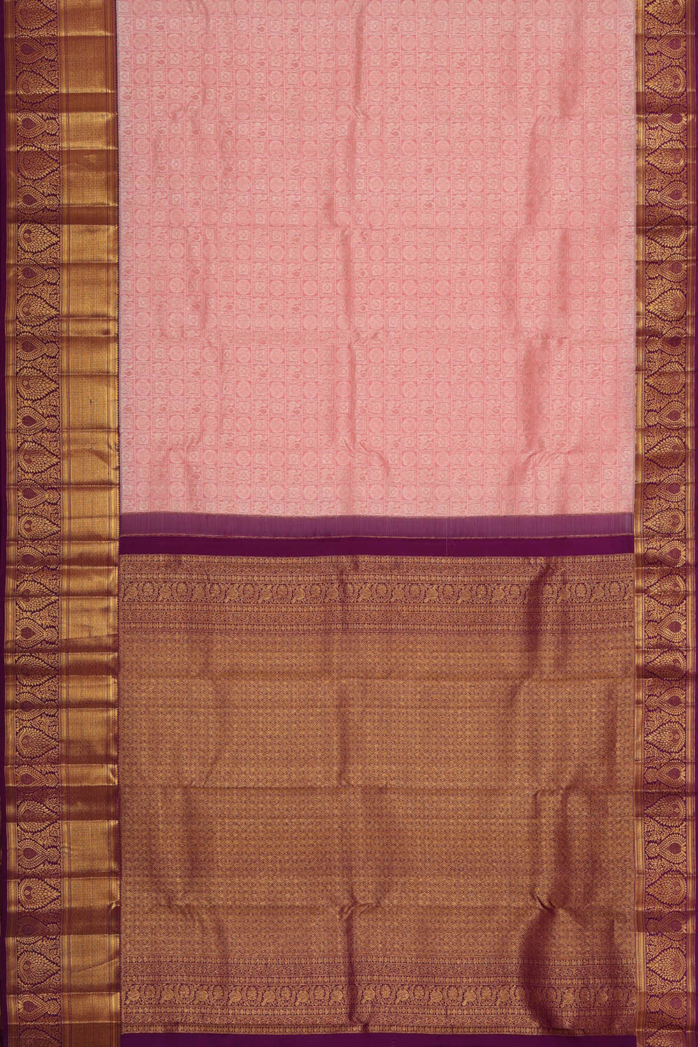 Kanchipattu Light Pink Brocade Saree