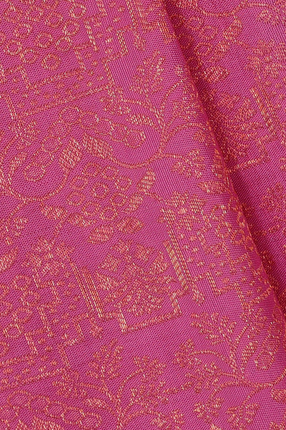 Image of Kanchipattu Pink Brocade Saree