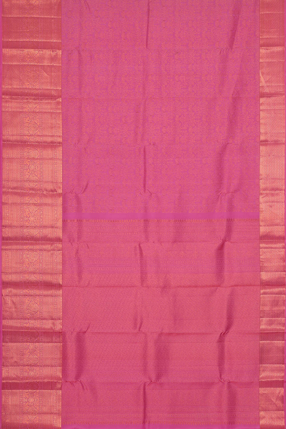Image of Kanchipattu Pink Brocade Saree