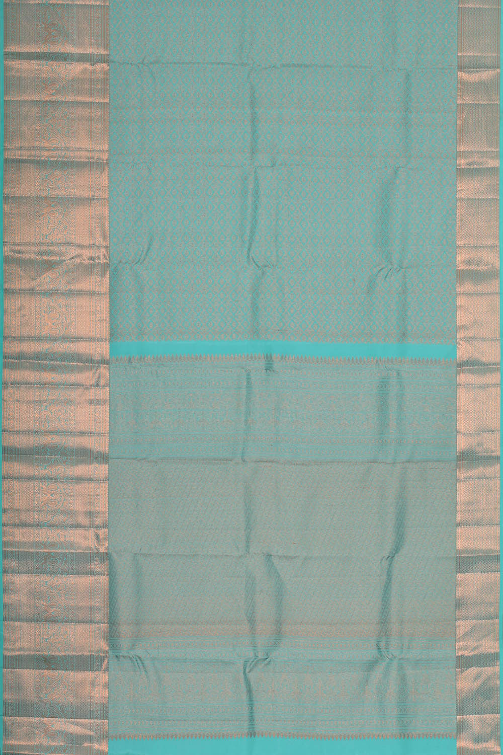 Image of Kanchipattu Light Blue Brocade Saree