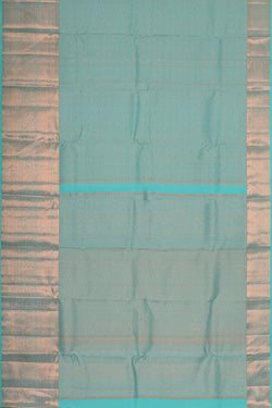 Image of Kanchipattu Light Blue Brocade Saree