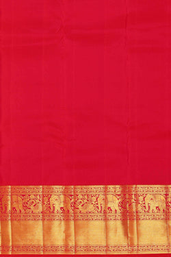 Image of Kanchipattu Red Brocade Saree