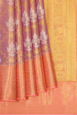 Image of Kanchipattu Lavender Tissue Brocade Saree