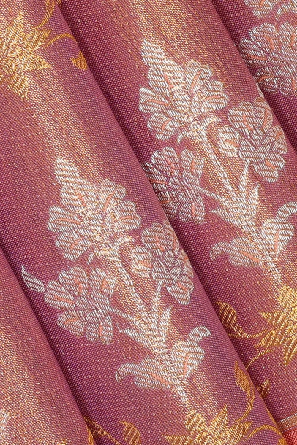 Kanchipattu Lavender Tissue Brocade Saree