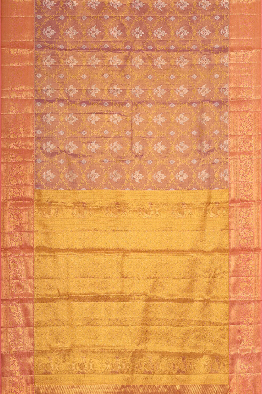 Kanchipattu Lavender Tissue Brocade Saree