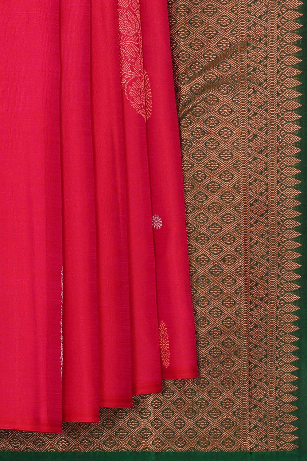 Kanchipattu Red Brocade Saree