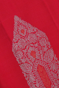 Image of Kanchipattu Red Brocade Saree