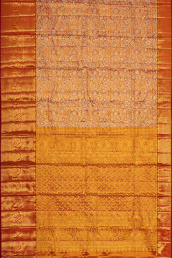 Image of Kanchipattu Red Tissue Brocade Saree