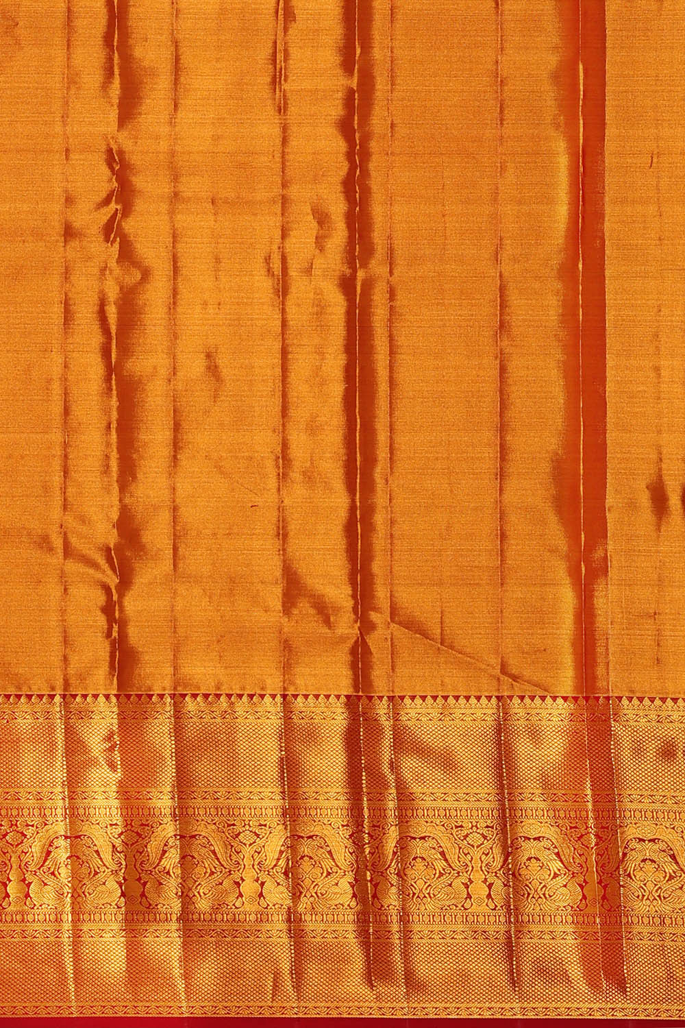 Kanchipattu Red Tissue Brocade Saree