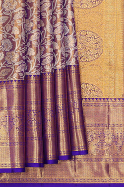 Image of Kanchipattu Gold Tissue Brocade Saree