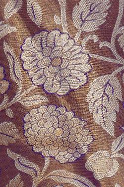 Image of Kanchipattu Gold Tissue Brocade Saree