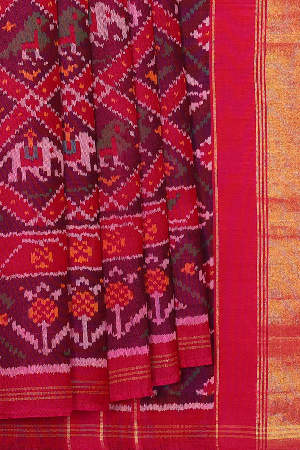Patan Patola Magenta Saree