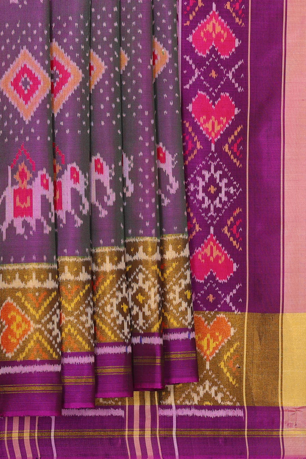 Image of Rajkot Patola Purple Saree