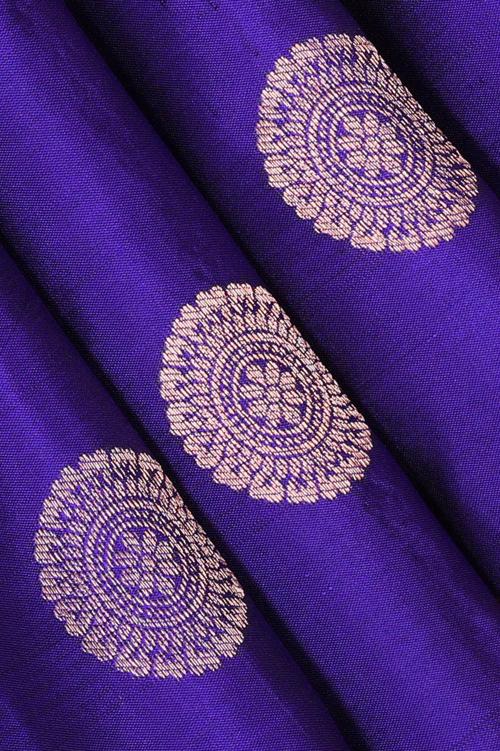 Kanchipattu Royal Blue Brocade Saree