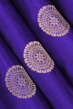 Image of Kanchipattu Royal Blue Brocade Saree