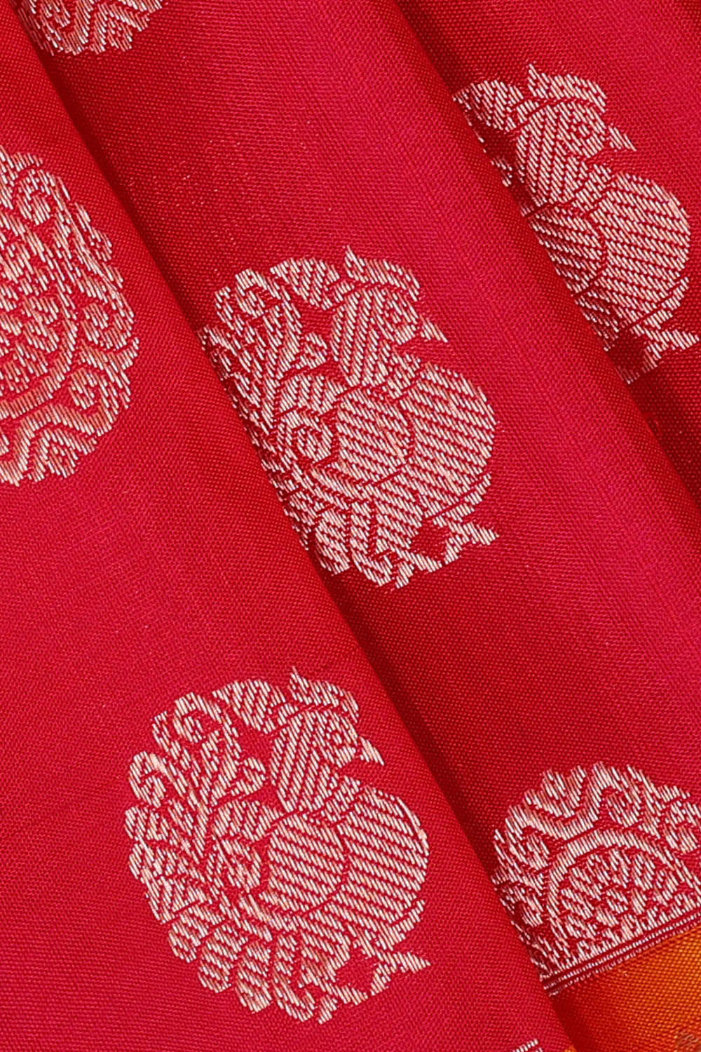 Kanchipattu Red Brocade Saree