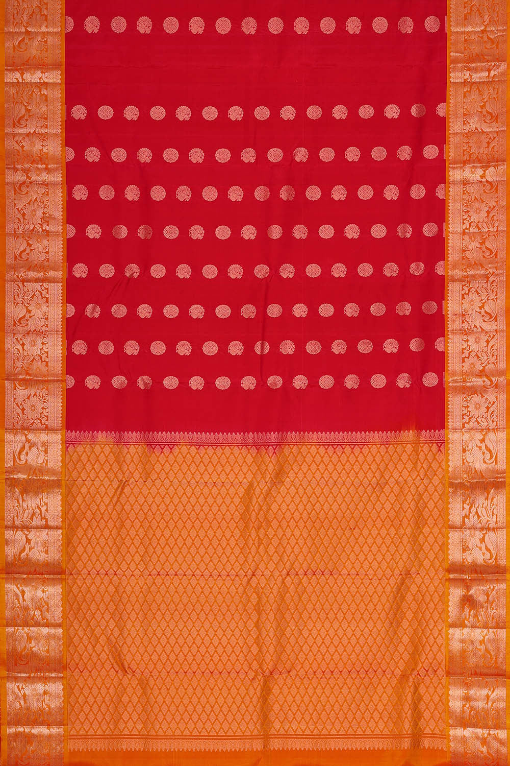 Kanchipattu Red Brocade Saree