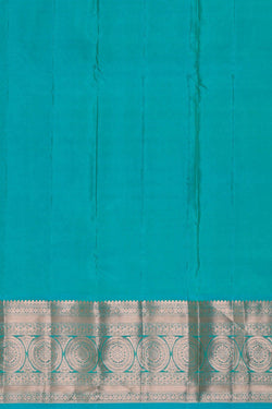 Image of Kanchipattu Parrot Green Brocade Saree