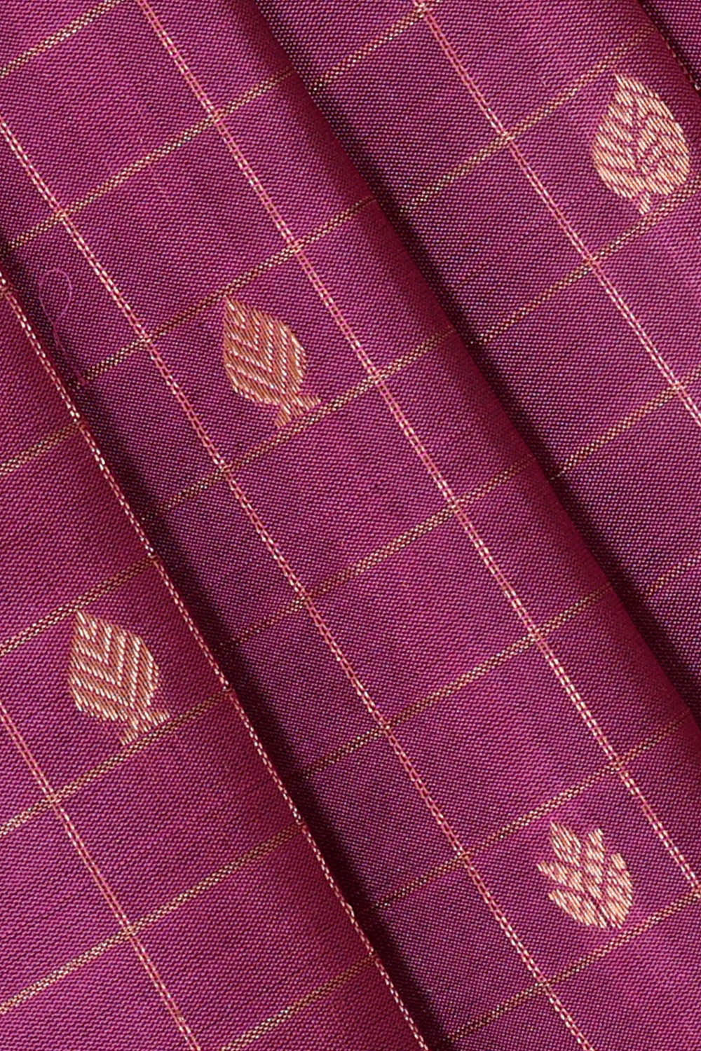 Kanchipattu Onion Pink Brocade Saree