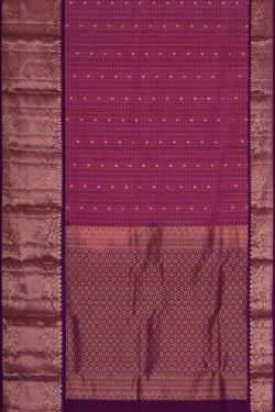 Image of Kanchipattu Onion Pink Brocade Saree