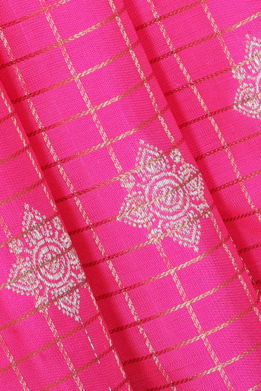 Kanchipattu Pink Brocade Saree