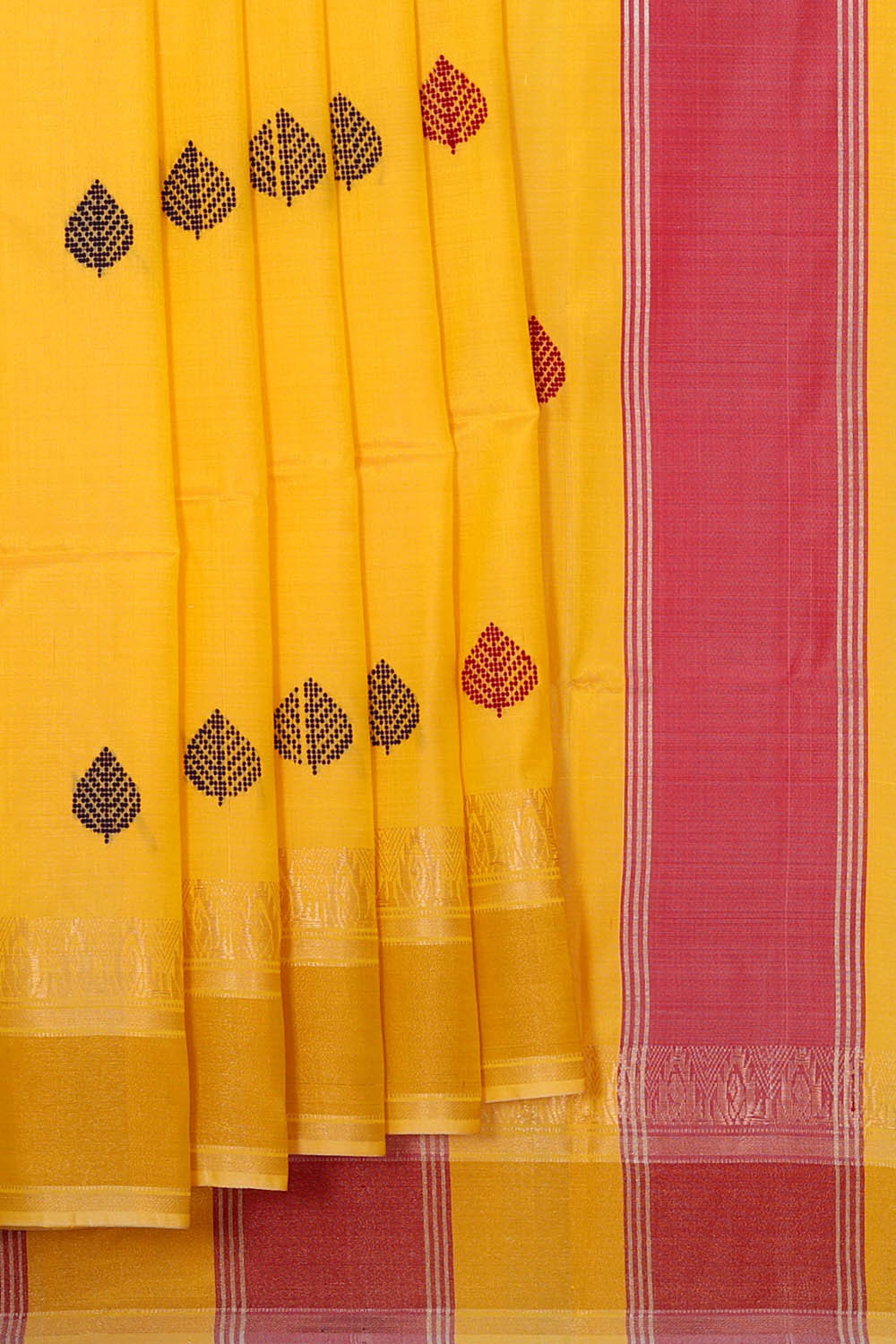 Yellow Silk Saree