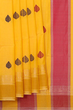 Image of Yellow Silk Saree