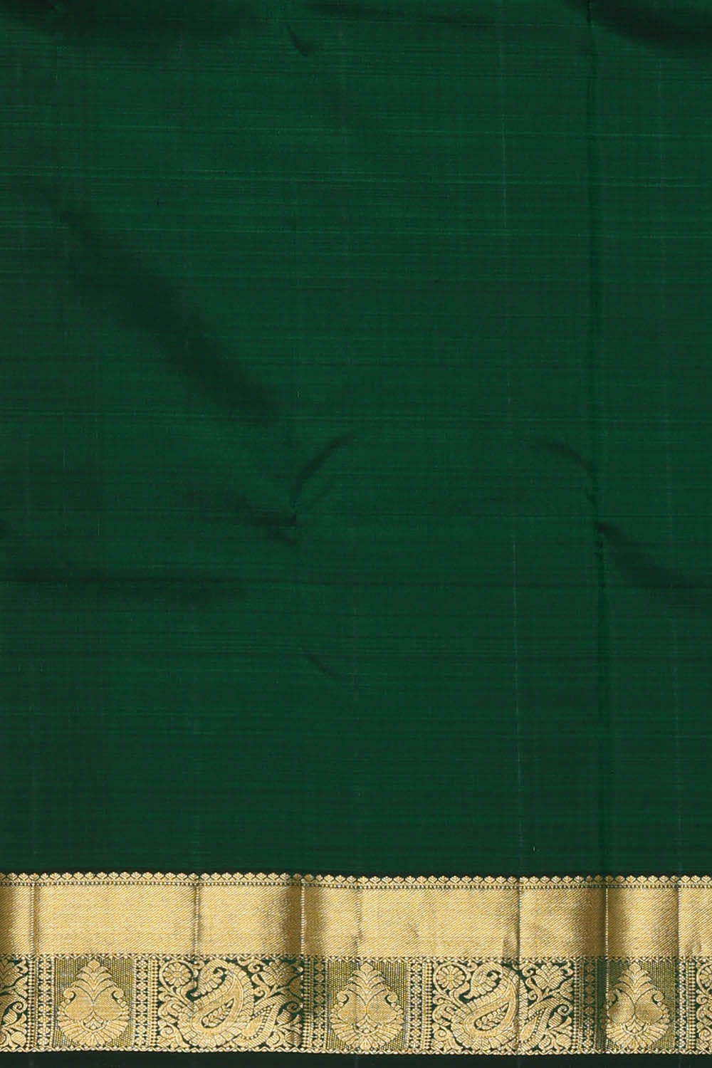 Kanchipattu Bottle Green Brocade Saree