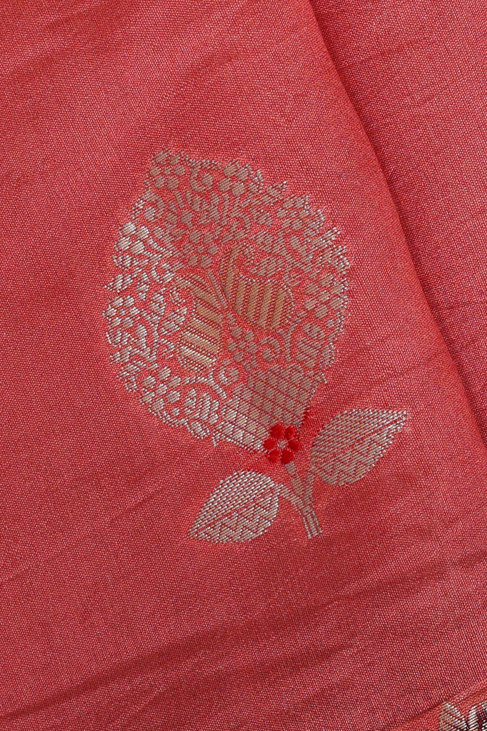 Image of Peach Silk Saree