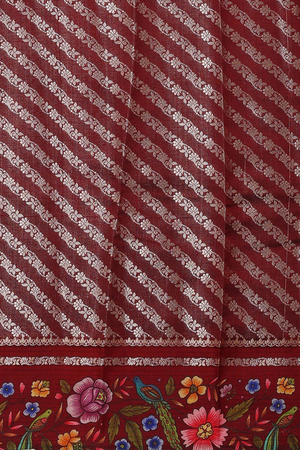 Image of Peach Silk Saree