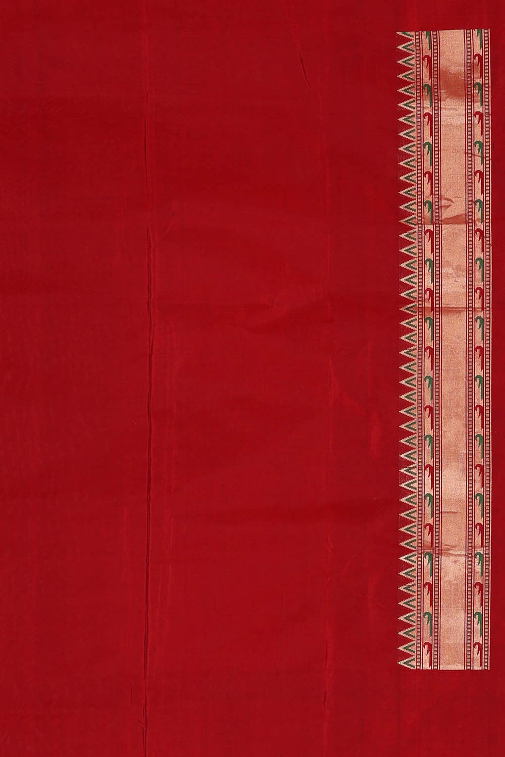 Image of Banarasi Silk Dark Brown Saree