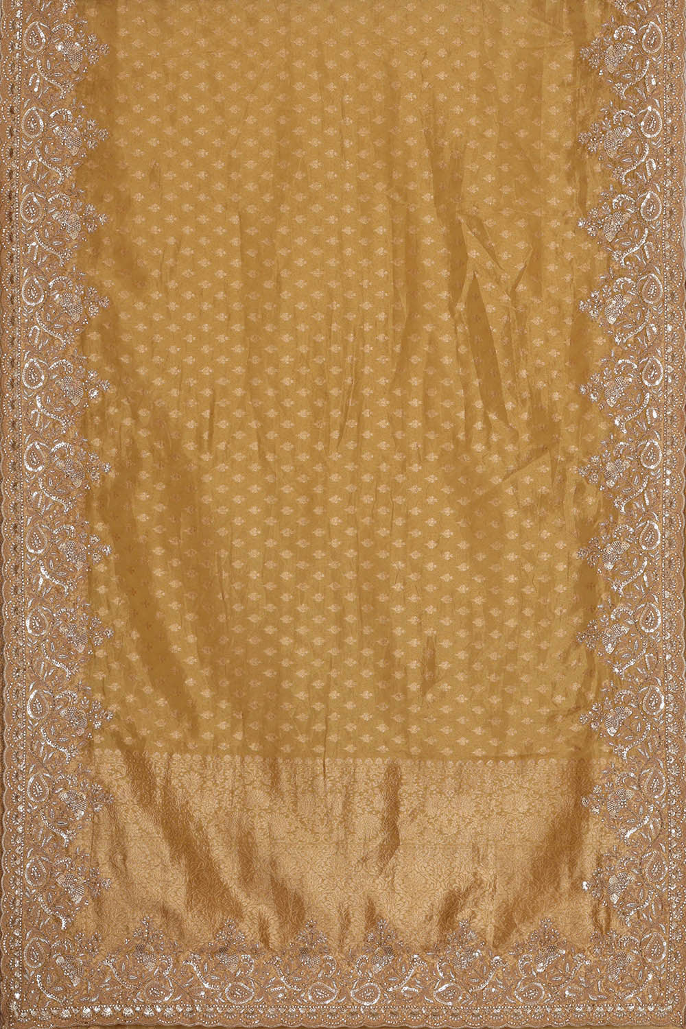 Image of Banarasi Tissue Organza Gold Saree