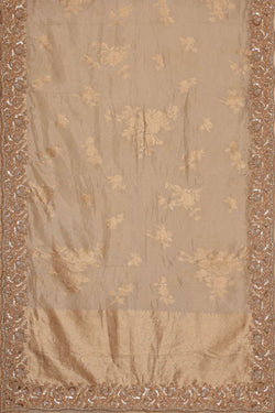 Image of Banarasi Tissue Organza Silver Saree
