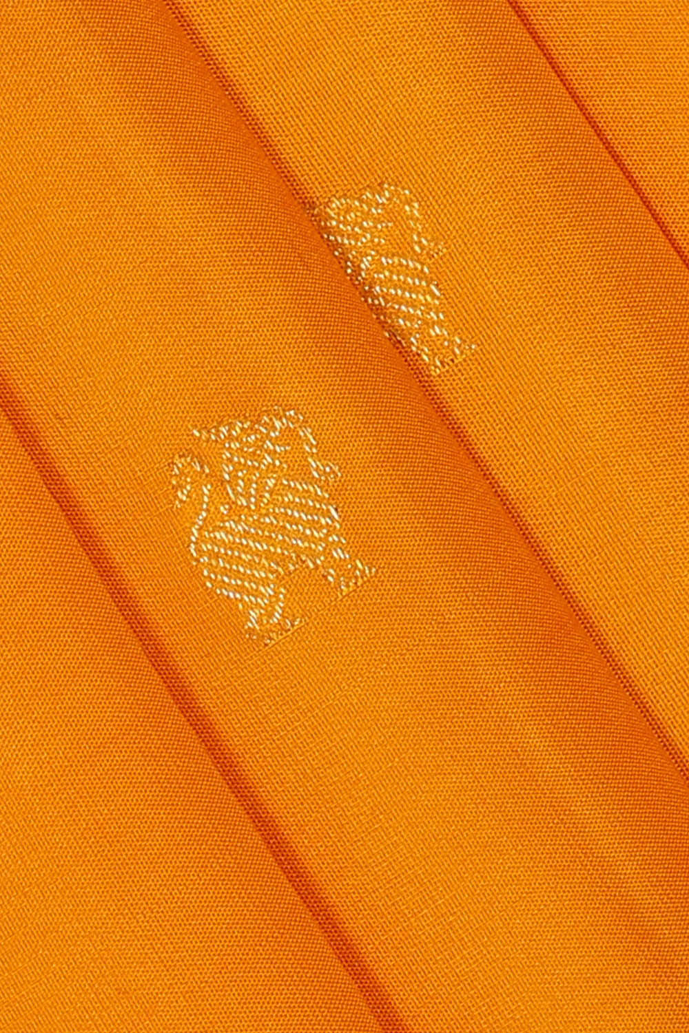 Kanchipattu Mustard Yellow Brocade Saree